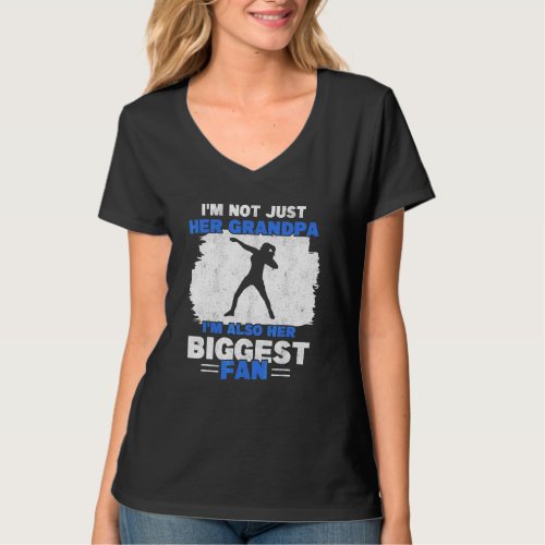 Grandpa Of Shot Putter Fan Thrower Track And Field T_Shirt
