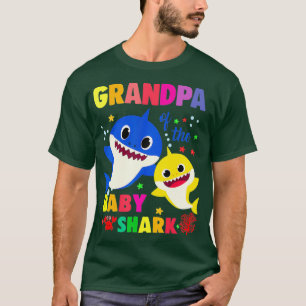 Grandpa Of The Baby Shark Birthday Grandpa Shark T-Shirt