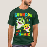 Grandpa Of The Baby Shark Birthday Grandpa Shark T-Shirt<br><div class="desc">Grandpa Of The Baby Shark Birthday Grandpa Shark  grandpa,  funny,  grandfather,  fathers day,  love,  best grandpa,  dad,  father,  father's day,  grandparents,  papa,  papaw,  pop,  pops,  vintage,  1970,  70,  70s,  70s rock band,  awesome pepe,  baby,  bad,  badminton,  ball sports,  beloved,  best mom ever mom,  best</div>