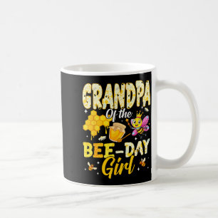 Grandpa Of The Bee Day Girl Birthday Family Matchi Coffee Mug