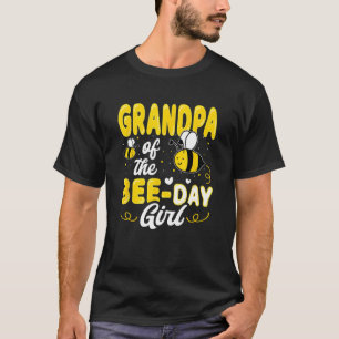 Grandpa Of The Bee Day Girl Hive Party Matching Bi T-Shirt