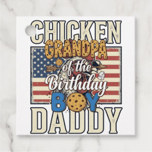 Grandpa of the Birthday Boy Cookie Milk Shirt Desi Favor Tags