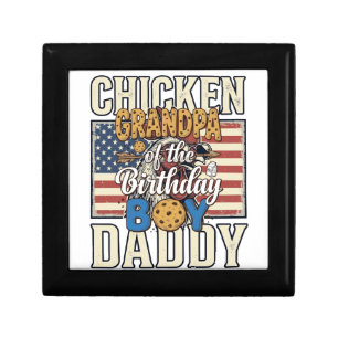 Grandpa of the Birthday Boy Cookie Milk Shirt Desi Gift Box
