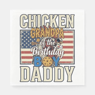 Grandpa of the Birthday Boy Cookie Milk Shirt Desi Napkins