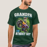 Grandpa of the Birthday Boy Dinosaur Monster Truck T-Shirt<br><div class="desc">Grandpa of the Birthday Boy Dinosaur Monster Truck Birthday  .</div>