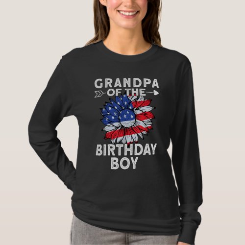 Grandpa Of The Birthday Boy Family Love Celebratio T_Shirt