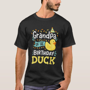 Grandpa Of The Birthday Duck Boy Rubber Duck Bday T-Shirt