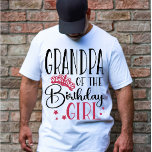 Grandpa of the Birthday Girl Custom Family T-Shirt<br><div class="desc">Looking for a birthday shirt that will make your party complete? Look no further than our matching birthday crew shirts! These stylish tees are perfect for any birthday party girl's day out. Our matching shirts make a great gift for your friends and family, and can be worn together as a...</div>