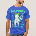 Grandpa of the Birthday Girl Flossing Unicorn Gran T-Shirt<br><div class="desc">Grandpa of the Birthday Girl Flossing Unicorn Grand Father  .Celebrate the birthday of your daughter and the anniversary party with this flower unicorn design.</div>