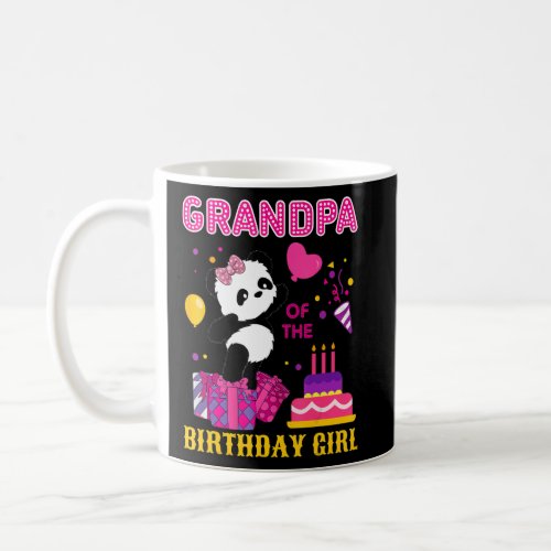 Grandpa Of The Birthday Girl Panda Bear Cute Match Coffee Mug