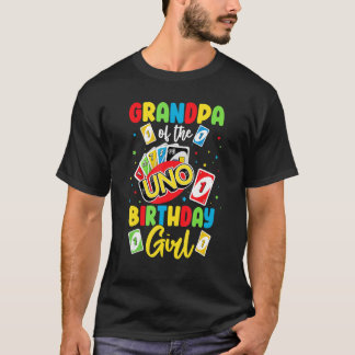 Grandpa of the Birthday Girl   Uno Daddy Papa Fath T-Shirt