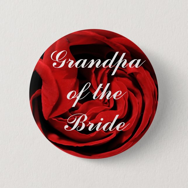Grandpa Of The Bride Button (Front)