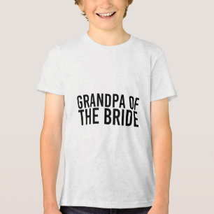 Grandpa Of The Bride Funny Wedding Groom Party Gif Tri-Blend Shirt