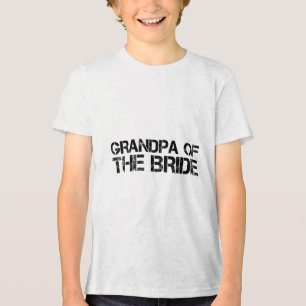Grandpa Of The Bride Funny Wedding Groom Party Gif Tri-Blend Shirt