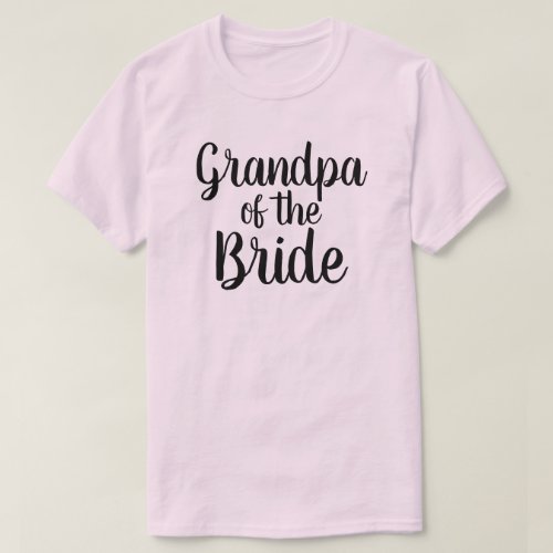 Grandpa of the Bride T_Shirt