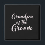Grandpa Of The Groom Tee Wedding Team Of Groom Gra Magnet<br><div class="desc">Grandpa Of The Groom Tee Wedding Team Of Groom Grandfather</div>
