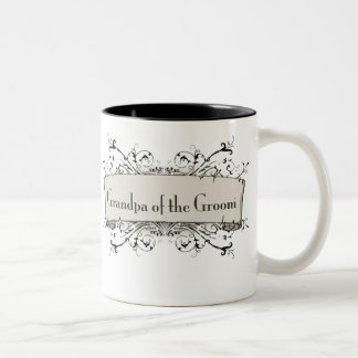 *Grandpa Of the Groom Two-Tone Coffee Mug