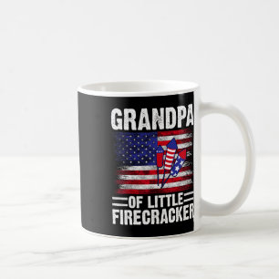 Grandpa Of The Little Firecracker 4th Of July Gran Coffee Mug