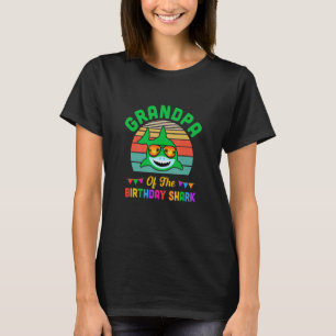 Grandpa Of The Shark Birthday Grandpa Matching Fam T-Shirt