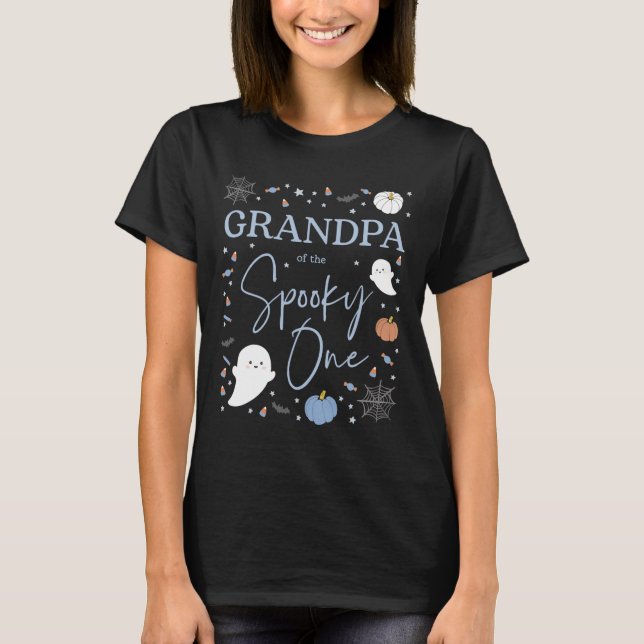 Grandpa Of The Spooky One First Birthday Boy 1st H T-Shirt (Front)