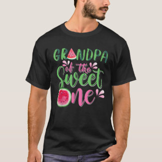 Grandpa Of The Sweet One Watermelon First Birthday T-Shirt