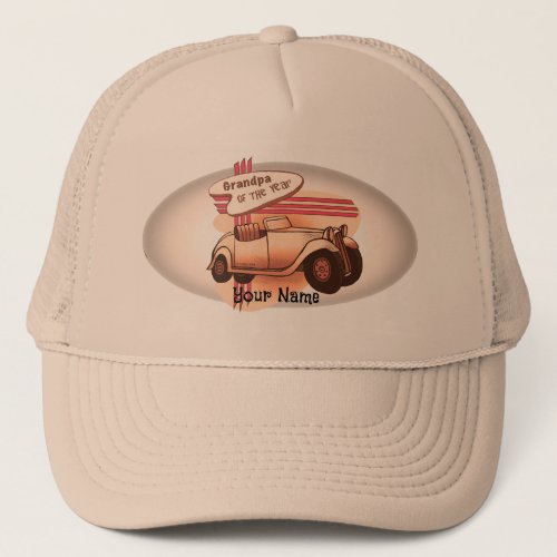 Grandpa Of The Year Trucker Hat