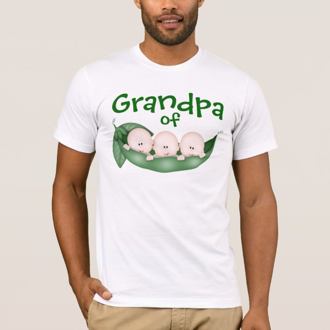 Grandpa of Triplet Boys T-Shirt (Front)