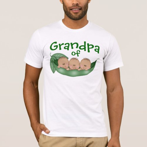 Grandpa of Triplet Boys with Dark Skin T_Shirt