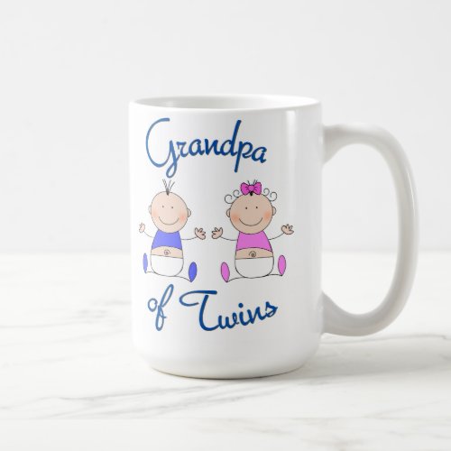 Grandpa of Twins Coffee Mug