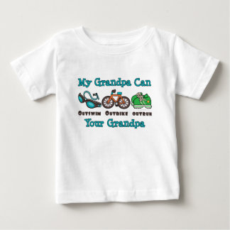Grandpa Outswim Outbike Outrun Triathlon Baby T-sh Baby T-Shirt