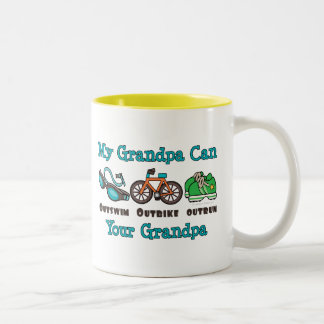 Grandpa Outswim Outbike Outrun Triathlon Mug