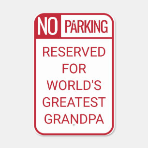 Grandpa Parking Sign, Grandpa Gift, Grandpa Garage Metal Sign
