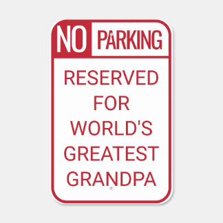 Grandpa Parking Sign, Grandpa Gift, Grandpa Garage Metal Sign