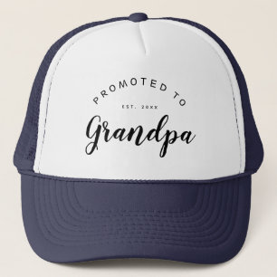 Grandpa Personalized Baby Announcement Trucker Hat