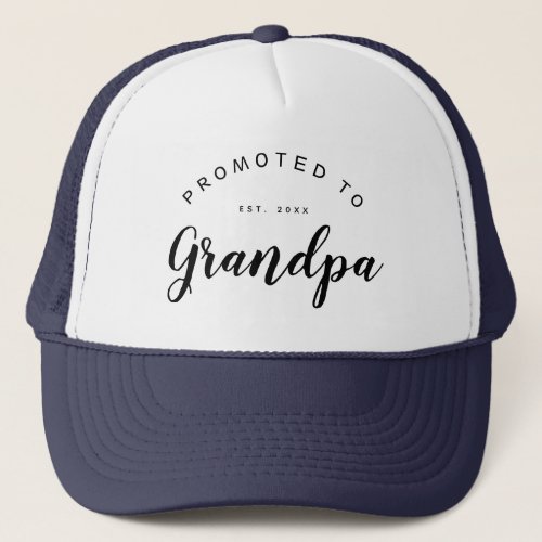 Grandpa  Personalized Baby Announcement Trucker Hat