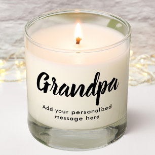 Grandpa   Personalized Message   Scented Candle