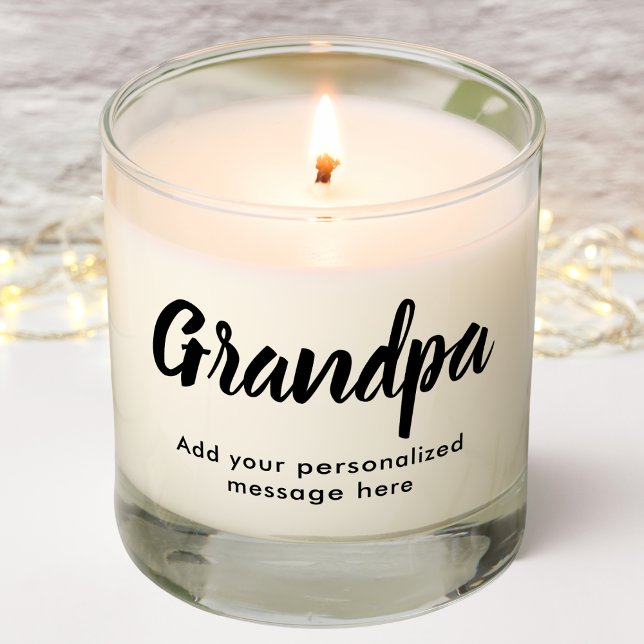 Grandpa | Personalized Message | Scented Candle (Creator Uploaded)