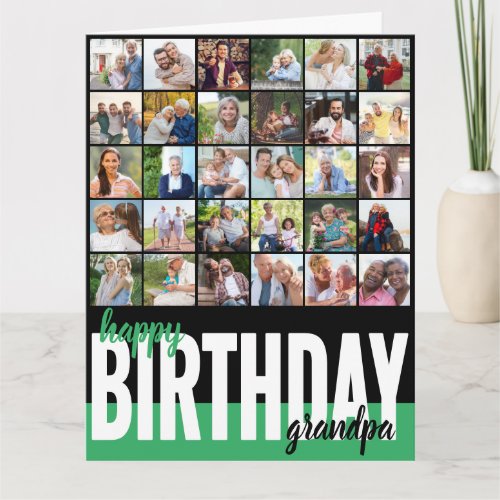 Grandpa Photo Collage 31 Picture Happy Birthday