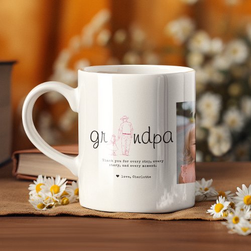 Grandpa Photo Collage From Granddaughter Coffee Mug