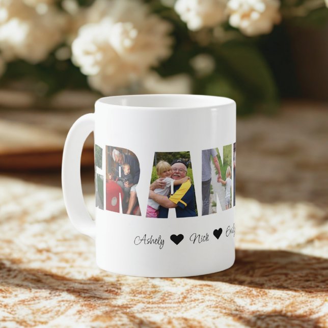 Grandpa Photo Collage Mug with 7 Photos (Creator Uploaded)