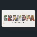 Grandpa Photo Collage Wood Box Sign 7 Photos<br><div class="desc">This is a photo collage wood box sign that spells out the word GRANDPA along with a custom message. This is the perfect gift for any grandpa for father's day,  his birthday or Christmas.</div>