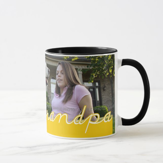 Grandpa Photo Mug Customized Father's Day Mugs (Right)
