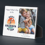 Grandpa Photo Retro Fathers Day Golf Gag Plaque<br><div class="desc">Retro Best Dad By Par design you can customize for dad, stepfather, grandpa or any golf enthusiast who's also a dad. Perfect gift for the best father, step daddy or grandfather ever who loves club sports or golfing. The text "BEST DAD BY PAR" can be customized with any dad moniker...</div>
