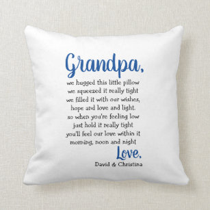 Multicolor Family 365 Rockin The Dad and Grandfather Life Grandpa Gift for Men Throw Pillow 16x16