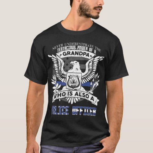 Grandpa Police Officer T_Shirt