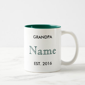 Grandpa Pregnancy Announcement Mug! Two-Tone Coffee Mug