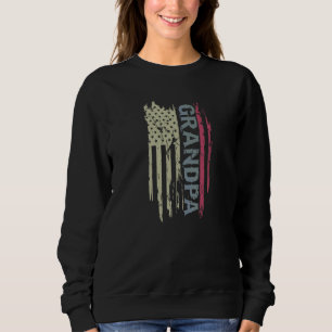 Grandpa Retro American Flag Sweatshirt