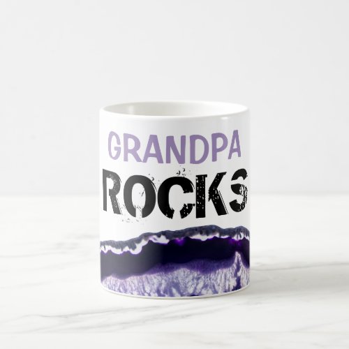  Grandpa Rocks Agate Lapidary Stone Coffee Mug