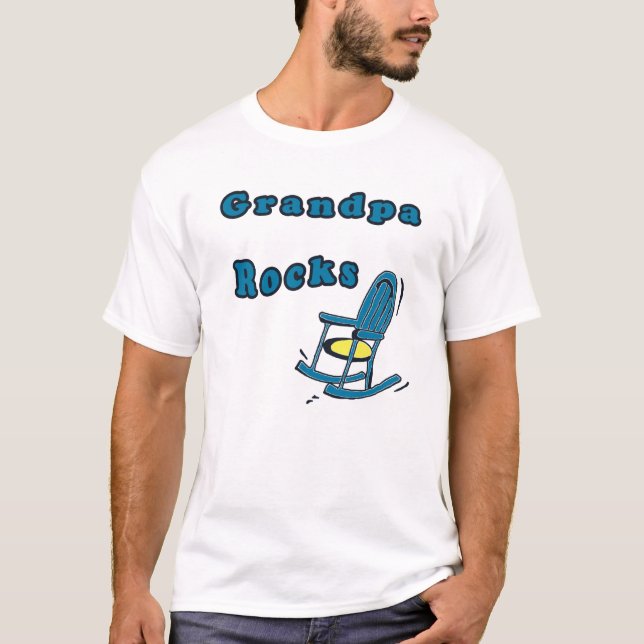 Grandpa rocks-BL T-Shirt (Front)