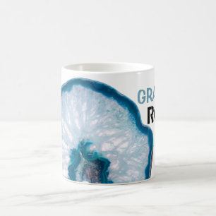 *~* GRANDPA ROCKS Lapidary - Stone Crystal Agate Coffee Mug